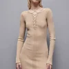 Abito a costine in lurex Essential