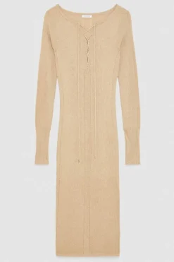 Abito a costine in lurex Essential