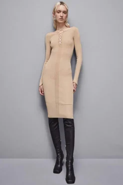 Abito a costine in lurex Essential