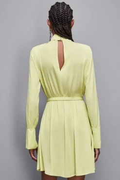 Abito con cintura in twill Essential
