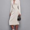 Abito con fusciacca in twill Essential