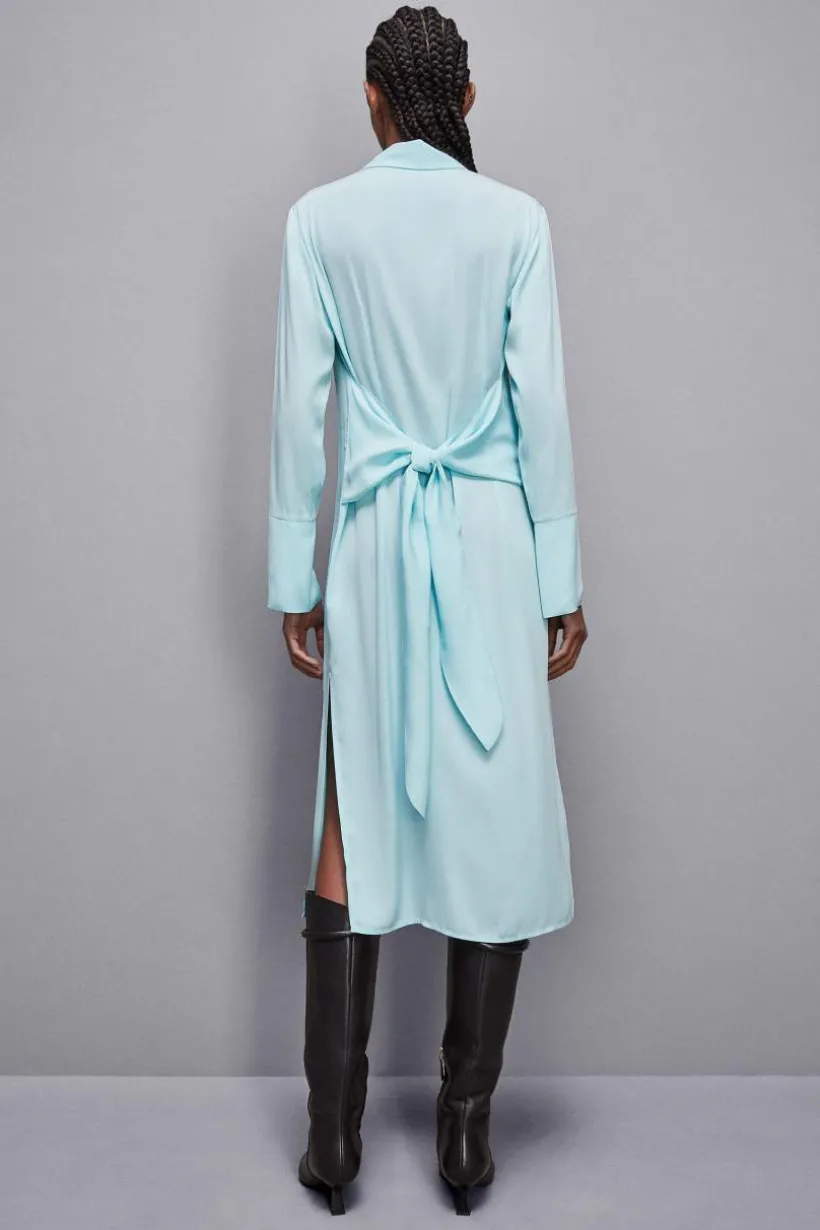 Abito con fusciacca in twill Essential
