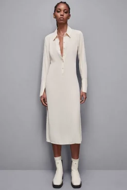 Abito con fusciacca in twill Essential