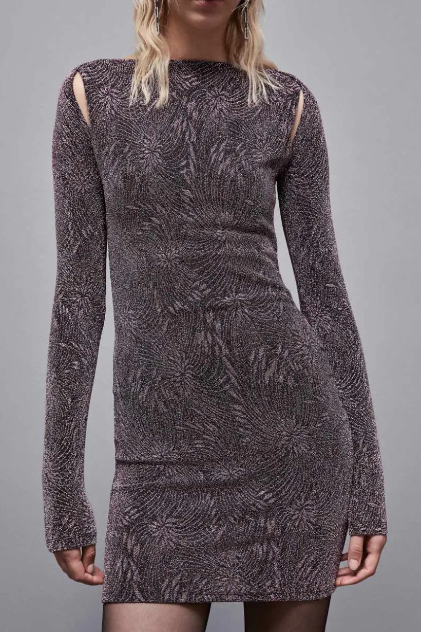 Abito cut out mini in jersey