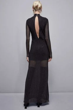 Abito maniche lunghe con strass