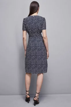 Abito midi fantasia in georgette