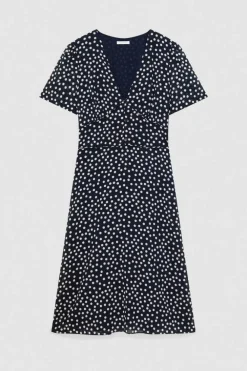 Abito midi fantasia in georgette