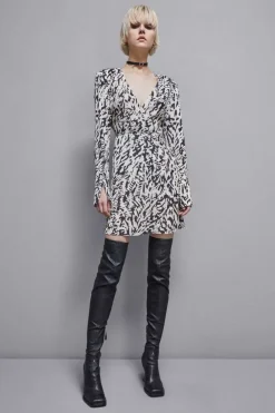 Abito mini in georgette
