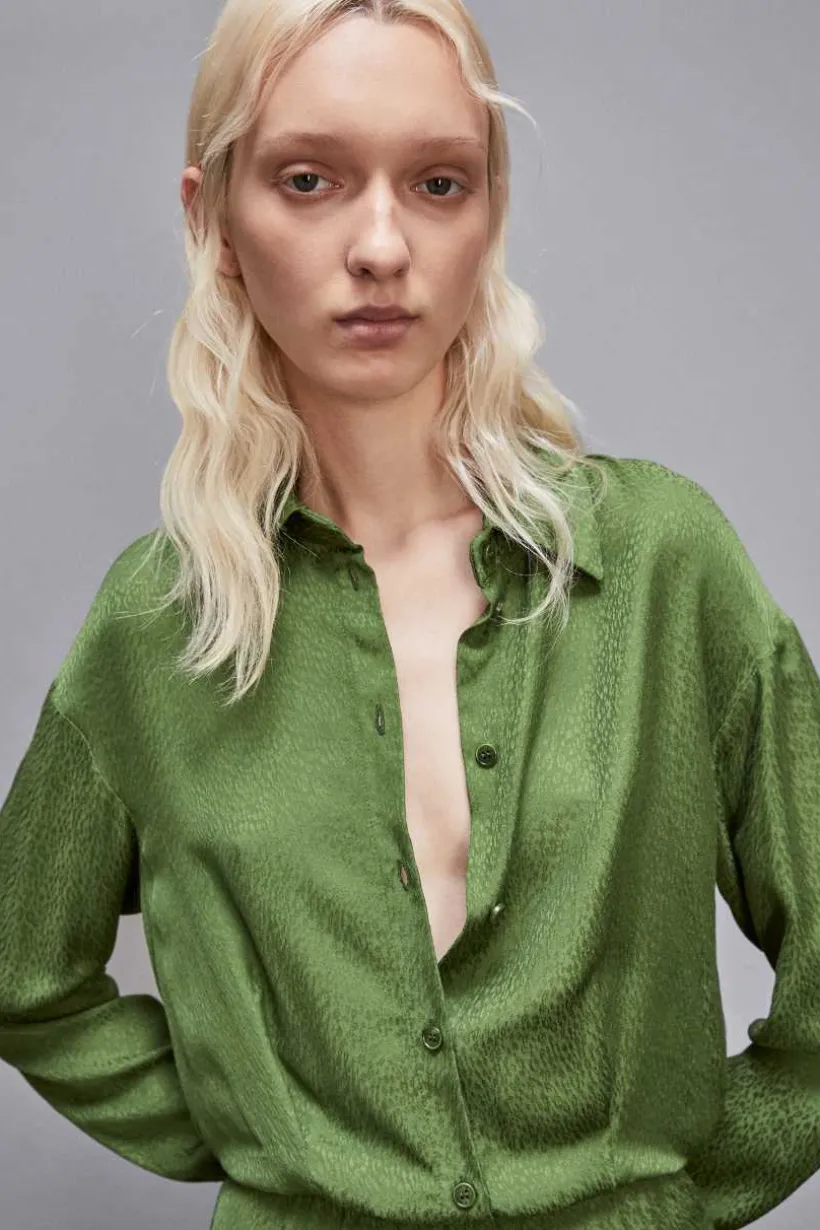 Abito mini in jacquard di viscosa