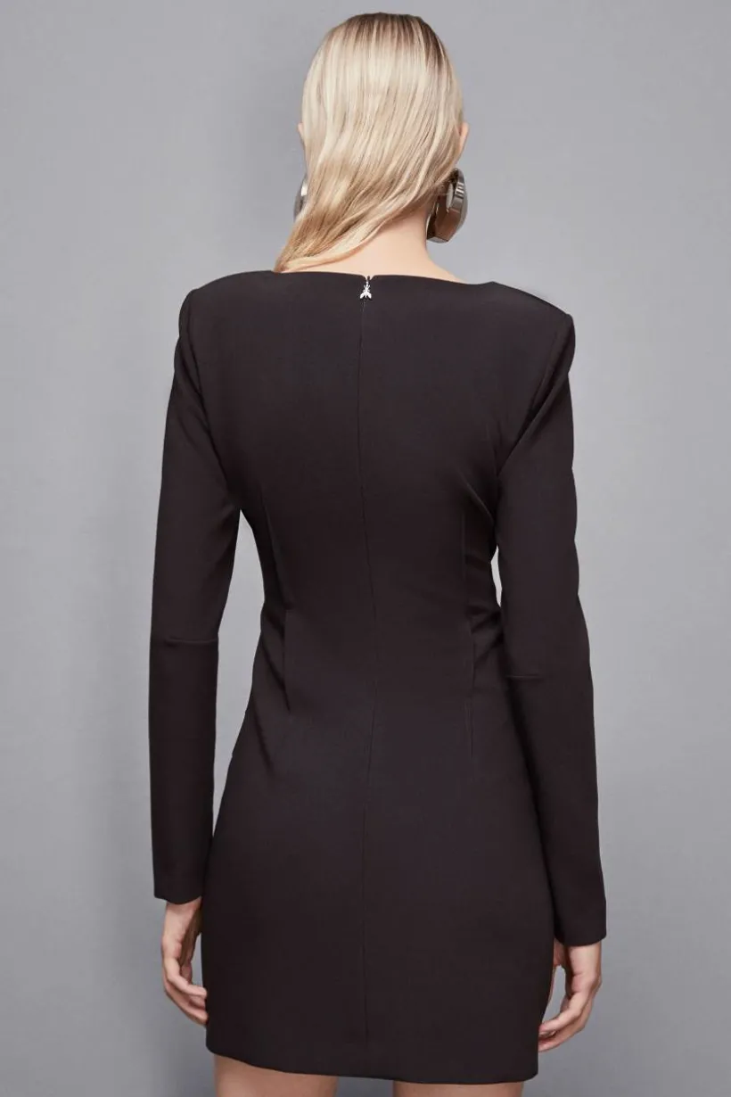 Abito mini slim fit in twill