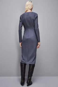 Abito slim fit in lana Essential