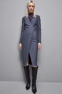 Abito slim fit in lana Essential