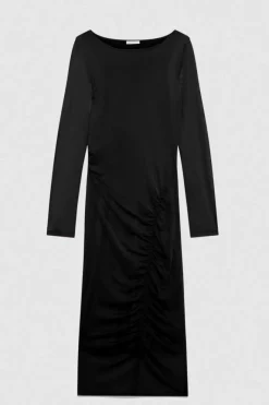 Abito stampato in tulle stretch