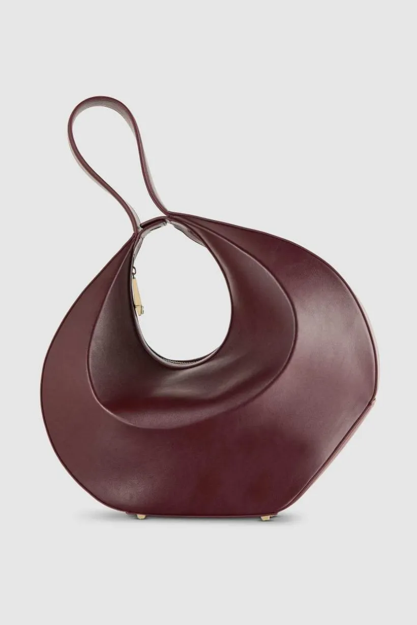Bangle bag a spalla in pelle