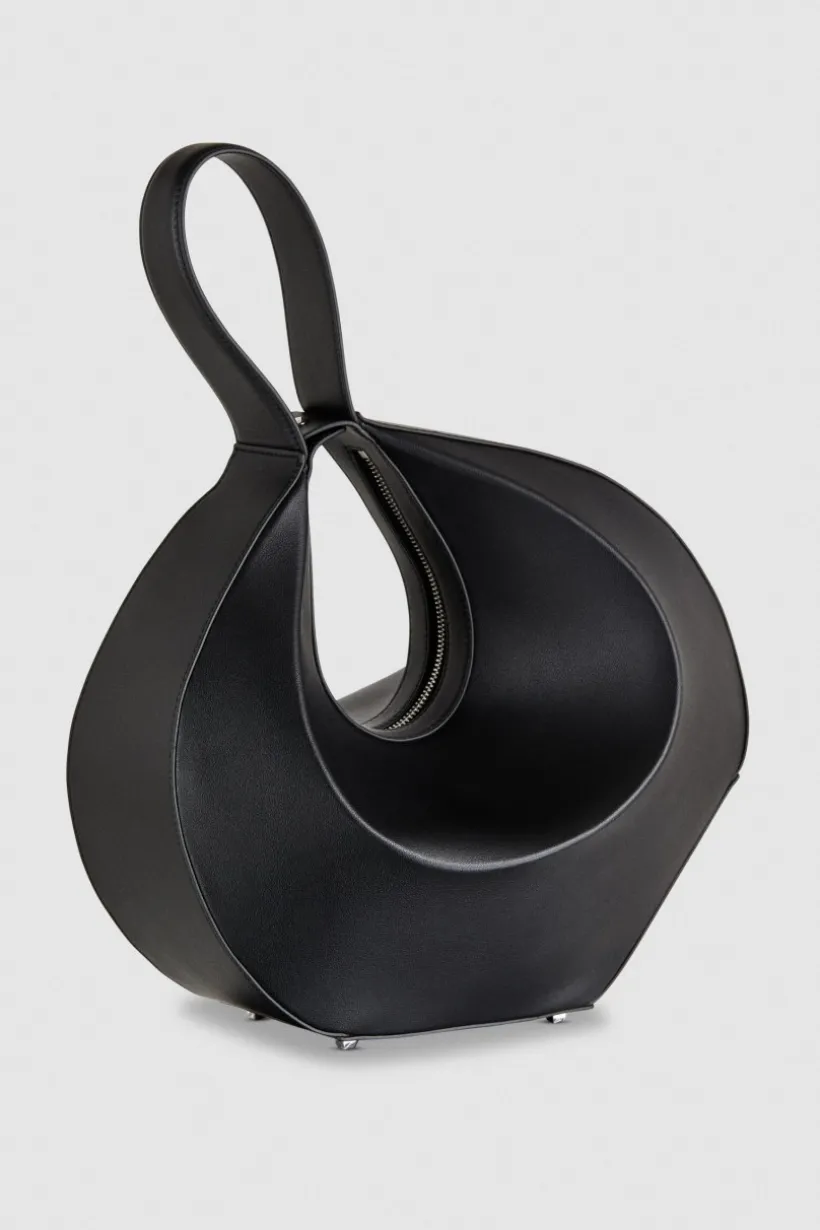 Bangle bag a spalla in pelle