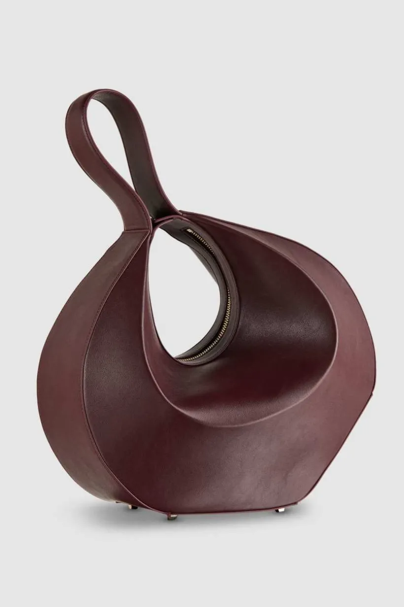 Bangle bag a spalla in pelle