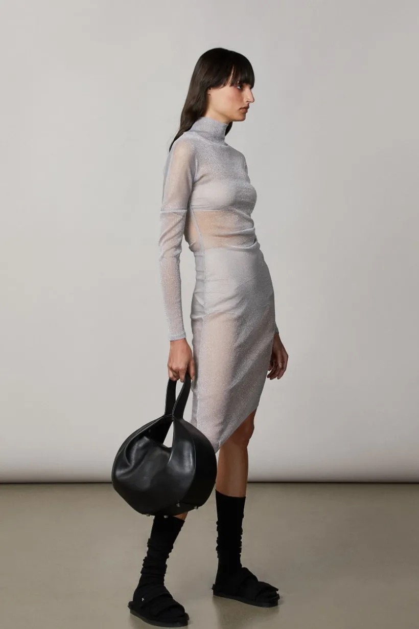 Bangle bag a spalla in pelle