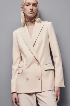 Blazer doppio petto in crepe Essential