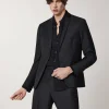 Blazer foderato in fresco lana