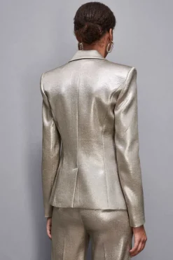 Blazer in raso crêpe