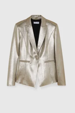 Blazer in raso crêpe