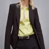 Blazer slim fit in twill