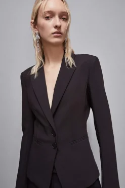 Blazer slim fit in twill