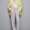 Blazer un bottone in flanella