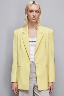 Blazer un bottone in flanella