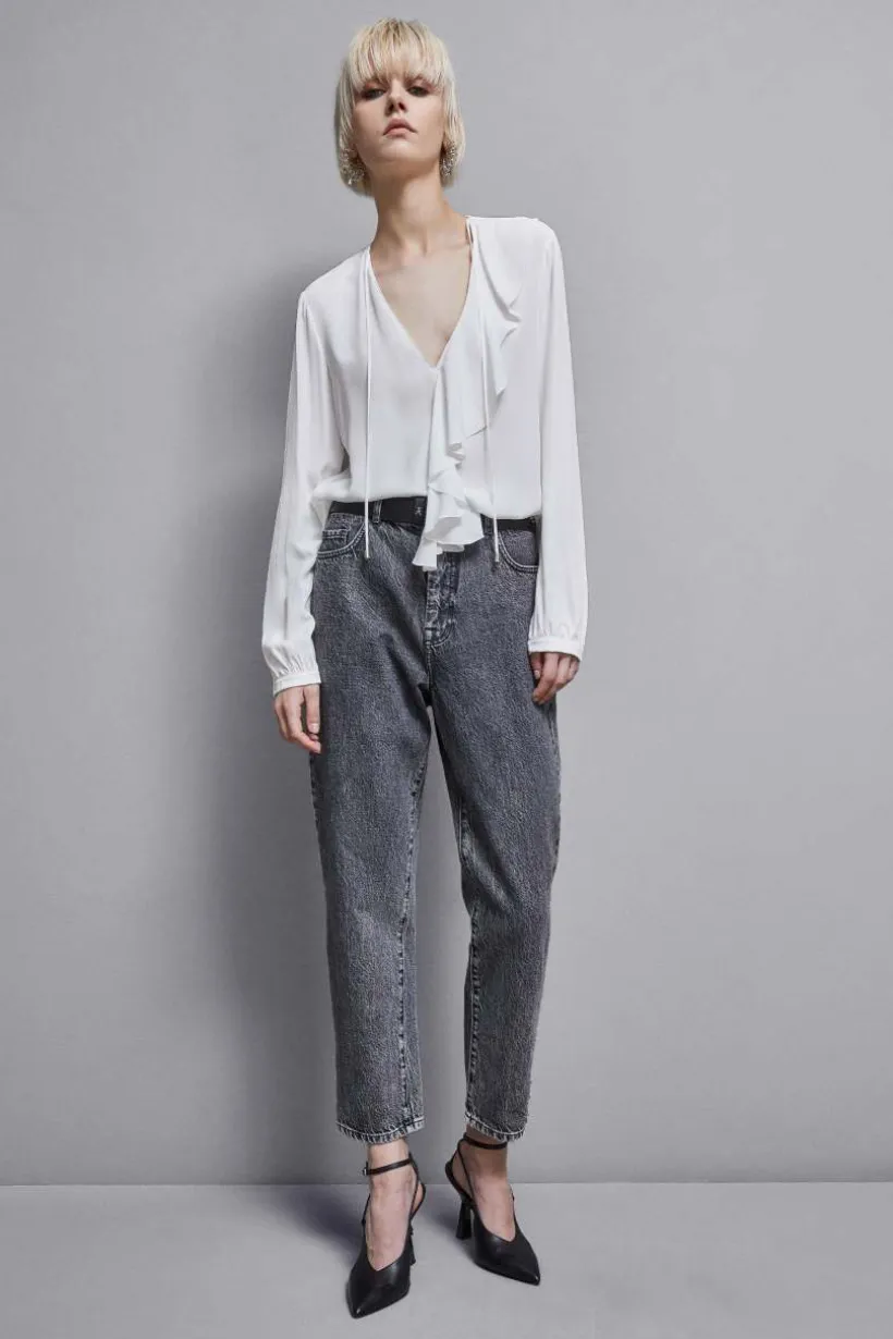 Blusa in crepe Essential