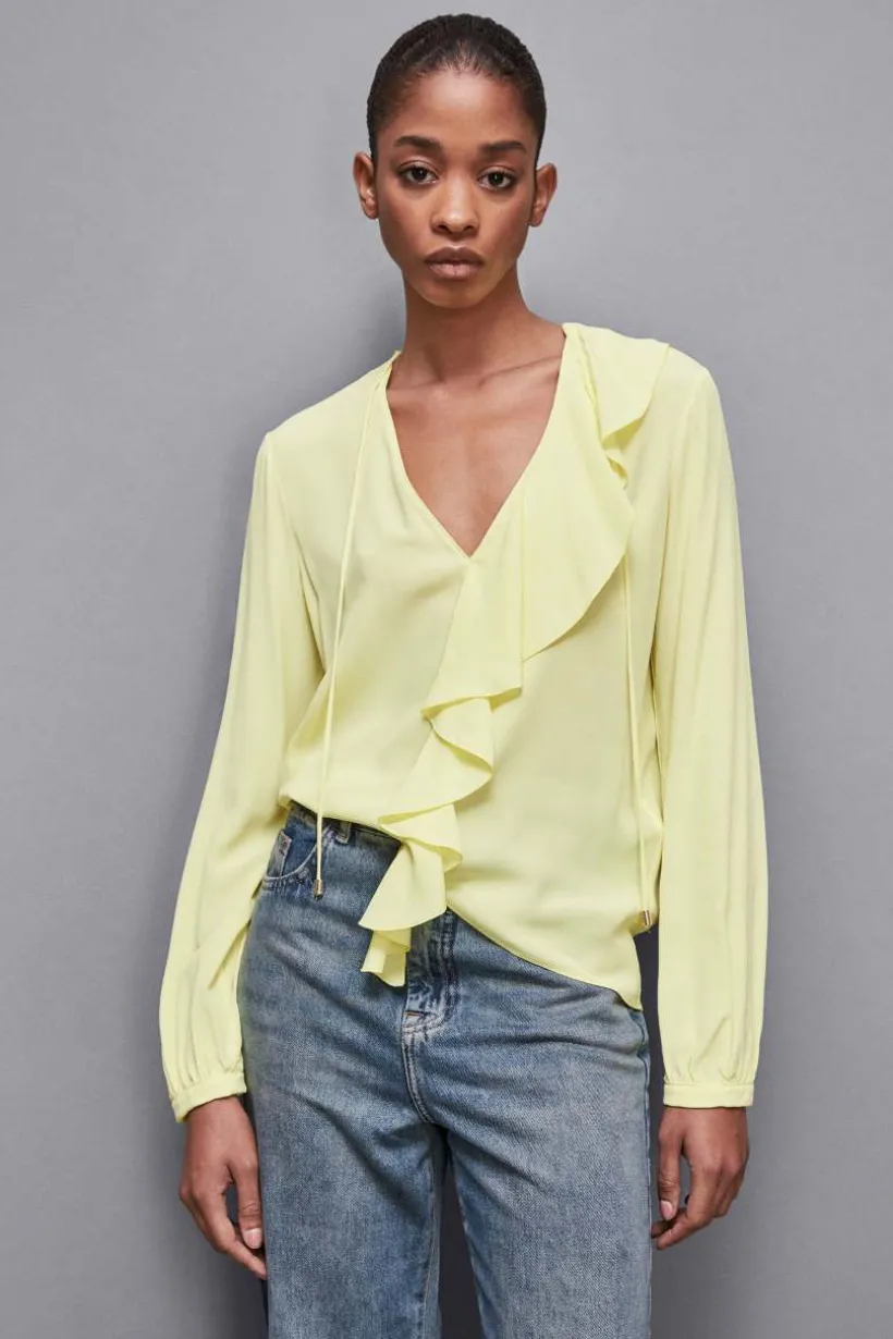Blusa in crepe Essential