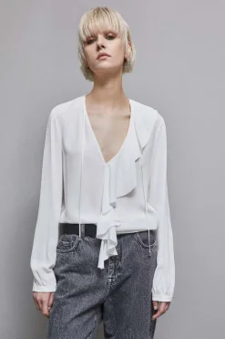 Blusa in crepe Essential