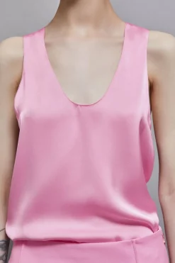 Blusa in raso lucido