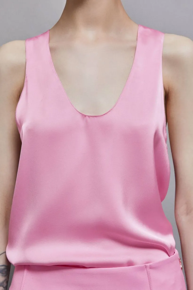 Blusa in raso lucido