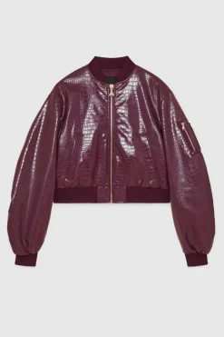 Bomber imbottito in ecopelle