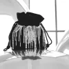 Borsa a sacchetto con strass