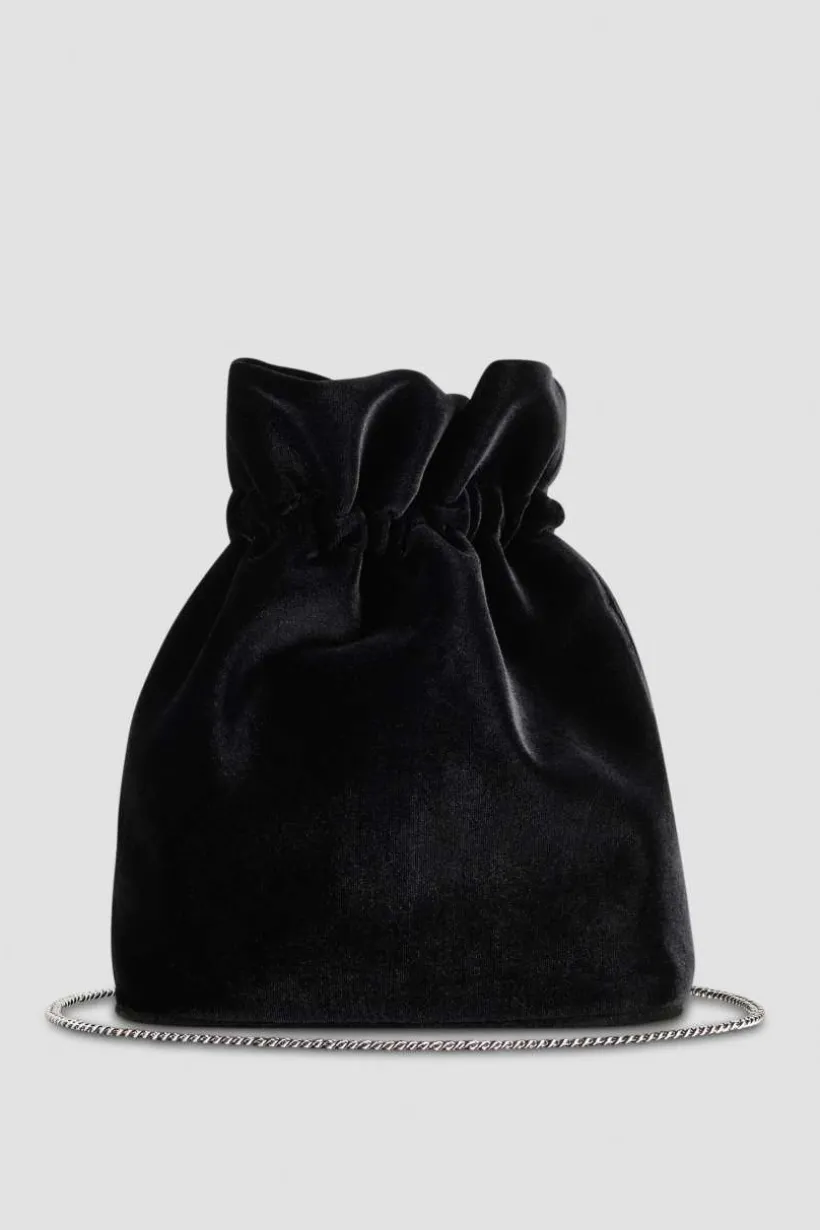 Borsa a sacchetto con strass