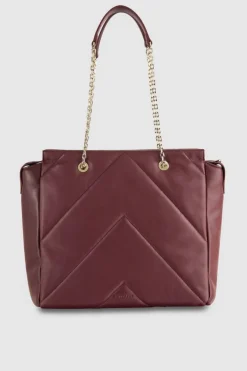 Borsa a secchiello in pelle con zip