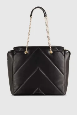 Borsa a secchiello in pelle con zip