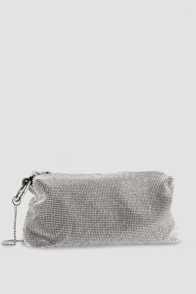 Borsa a spalla con strass