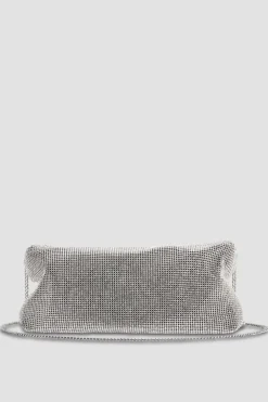 Borsa a spalla con strass