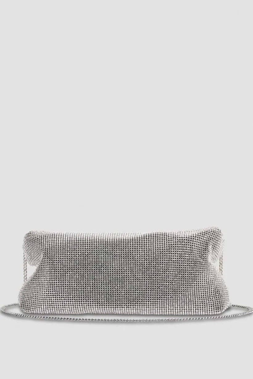 Borsa a spalla con strass