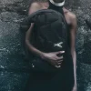 Borsa a spalla con zip in Nylon