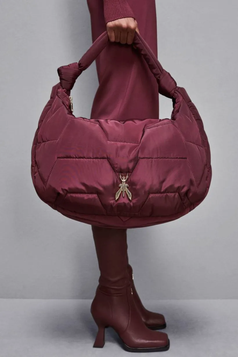 Borsa a spalla con zip in Nylon