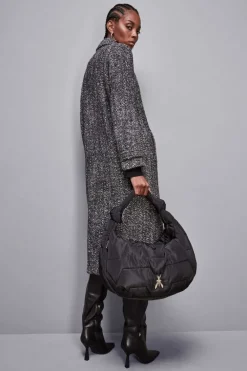 Borsa a spalla con zip in Nylon