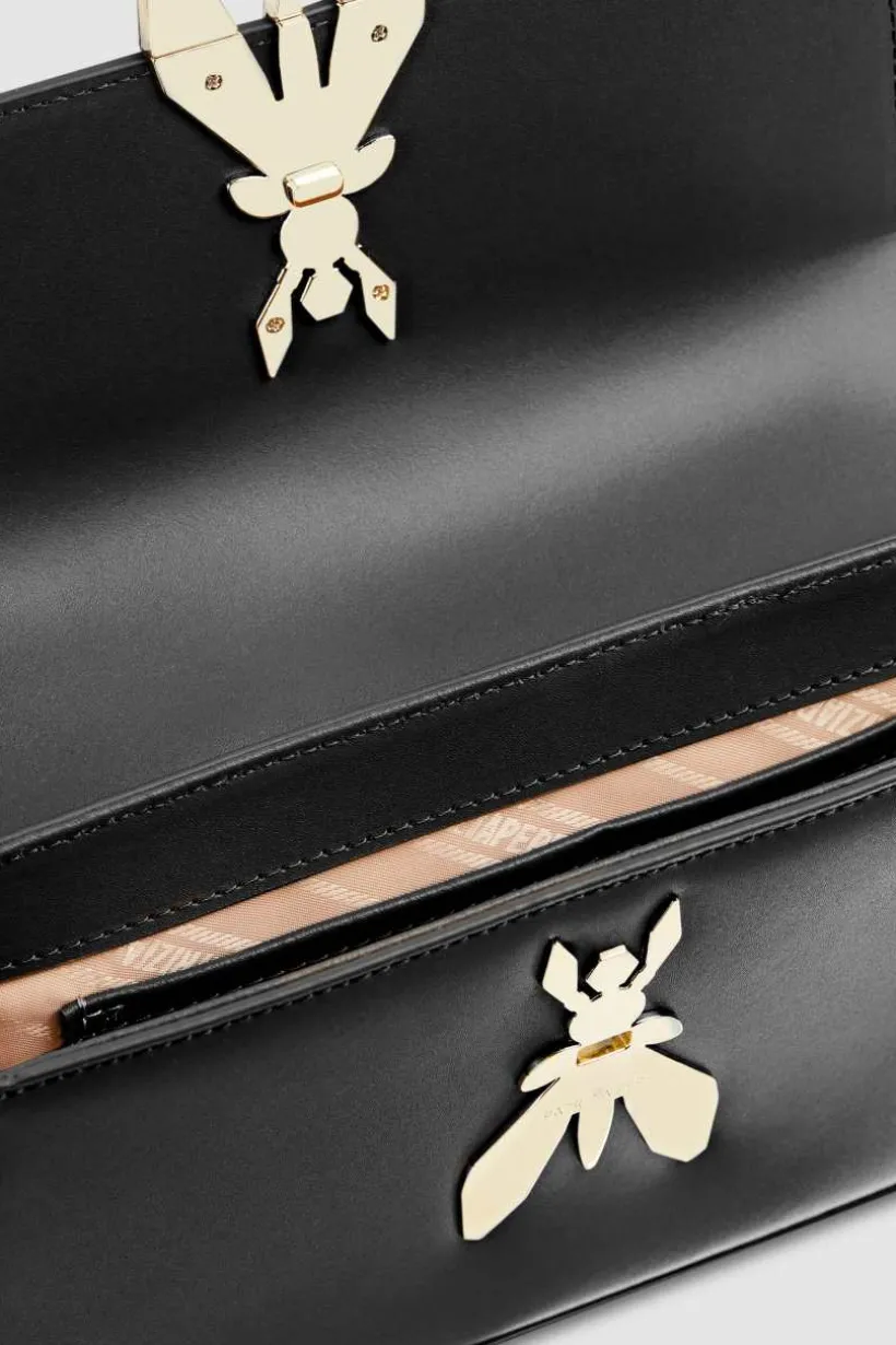 Borsa a spalla in pelle con tracolla