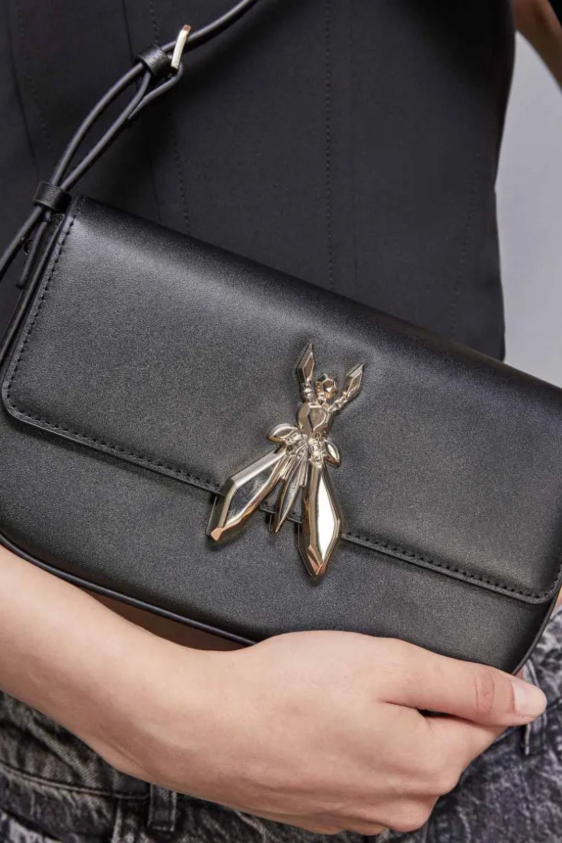 Borsa a spalla in pelle con tracolla