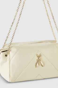 Borsa a spalla in pelle trapuntata