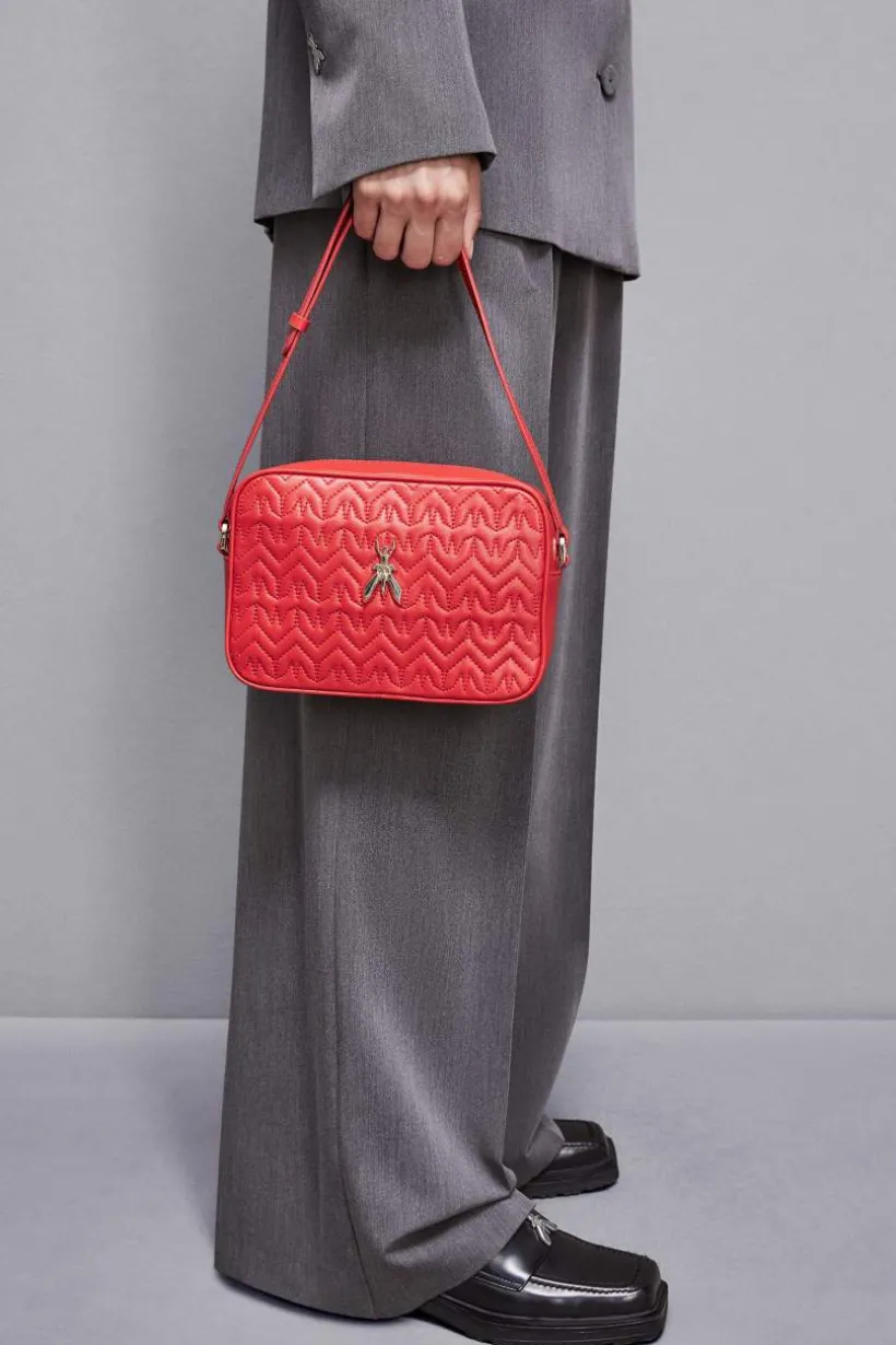 Borsa a tracolla in pelle trapuntata