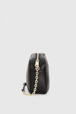 Borsa con tracolla in pelle